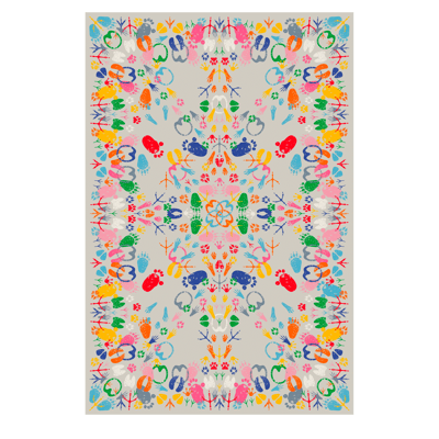 Let's Dance Animal Traces Light Rectangular Carpet