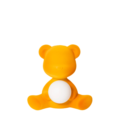 Teddy Girl Lamp Velvet Finish Dark Gold
