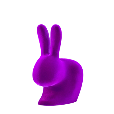 Rabbit Chair Large Velvet Purple