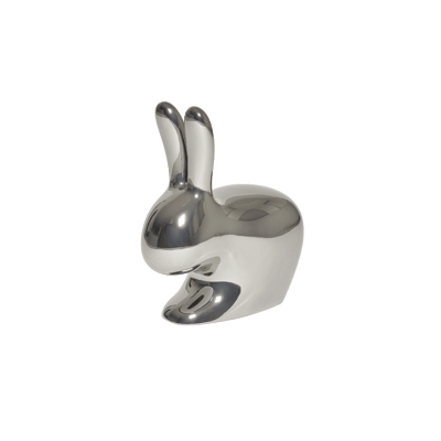 Rabbit Chair Baby Metal Finish Silver