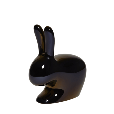 Rabbit Chair Large Metal Finish Black Pearl