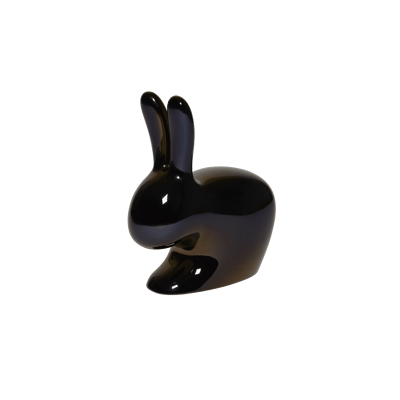 Rabbit Chair Baby Metal Finish Black Pearl