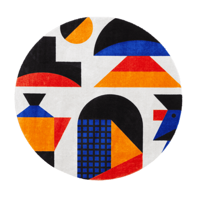 Oggian Italian Vibes Round Carpet