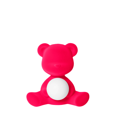Teddy Girl Lamp Velvet Finish Fuxia