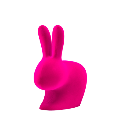 Rabbit Chair Large Velvet Fuxia