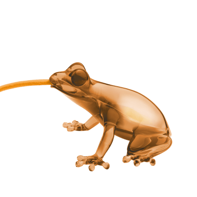 Hungry Frog Lamp Amber